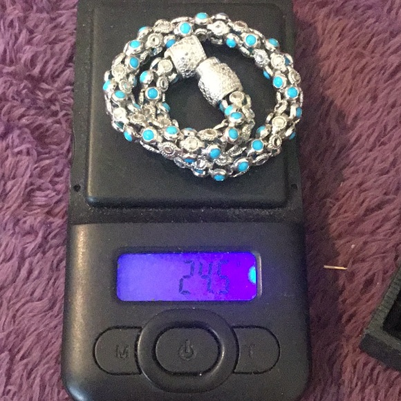 NEW Vintage Bold Solid Sterling Robbins Egg Blue Turquoise Bracelet - Picture 13 of 16